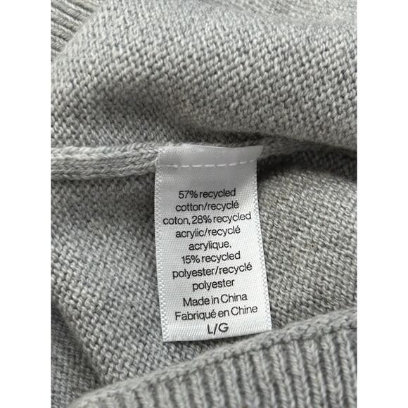 Eberjey Womens Recycled Sweater Cropped Tank Square Neck Heather Grey Size L NWT - Picture 6 of 10